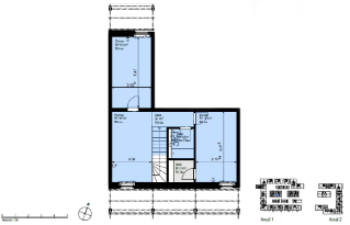 Grundriss 4,5-Zimmer-Atelier-Wohnung Obergeschoss